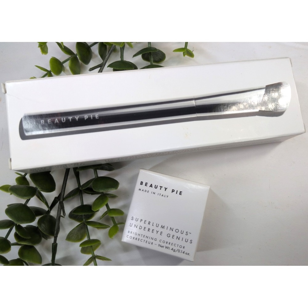 NIB LOT 2🥰Beauty Pie ProAngled Brush Superluminous UnderEye Genius Light/Medium